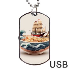 Ai Generated Noodles Pirate Chinese Food Food Dog Tag Usb Flash (one Side)
