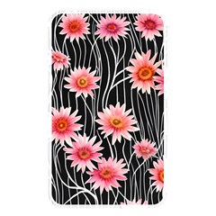 Botanical Black Pink Flowers Pattern Memory Card Reader (rectangular) by GardenOfOphir
