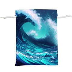 Tsunami Tidal Wave Ocean Waves Sea Nature Water Lightweight Drawstring Pouch (xl) by Ravend