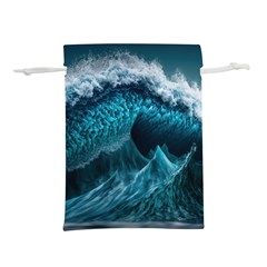 Tsunami Waves Ocean Sea Water Rough Seas 6 Lightweight Drawstring Pouch (s) by Ravend