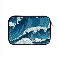 Waves Ocean Sea Pattern Water Tsunami Rough Seas Apple Macbook Pro 15  Zipper Case by Ravend