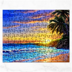 Sunrise At The Beach Rectangular Jigsaw Puzzl