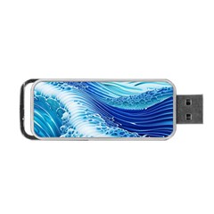 Water Waves Portable Usb Flash (two Sides) by GardenOfOphir