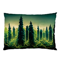 Ai Generated Soil Forest Crisis Nature Pillow Case (two Sides) by Ravend