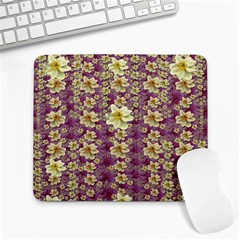 Lotus Flowers In Nature Will Always Bloom For Their Rare Beauty Large Mousepad by pepitasart
