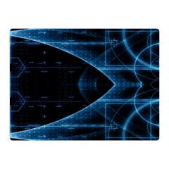 Technology Digital Business Polygon Geometric Premium Plush Fleece Blanket (mini)