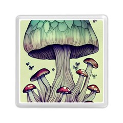 Toadstool Charm For Necromancy And Wizardry Memory Card Reader (square) by GardenOfOphir
