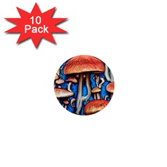 Whimsical Mushroom 1  Mini Magnet (10 Pack)  by GardenOfOphir