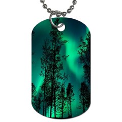 Aurora Northern Lights Celestial Magical Astronomy Dog Tag (two Sides)
