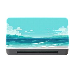 Ai Generated Ocean Waves Sea Water Anime Memory Card Reader With Cf by Pakemis