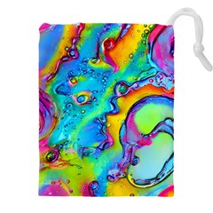 Marble Art Pattern Drawstring Pouch (5xl) by GardenOfOphir
