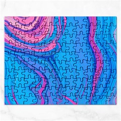 Liquid Background Pattern Rectangular Jigsaw Puzzl by GardenOfOphir