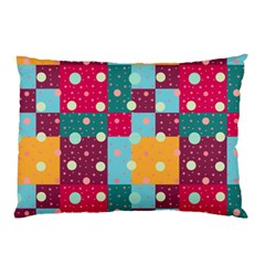 Background Pattern Texture Design Dots Wallpaper Pillow Case (two Sides) by Wegoenart