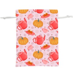 Pumpkin Tea Cup Pie Dessert Lightweight Drawstring Pouch (xl) by Semog4