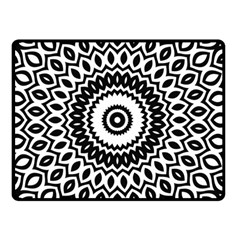 Circular Concentric Radial Symmetry Abstract Fleece Blanket (small) by Jancukart
