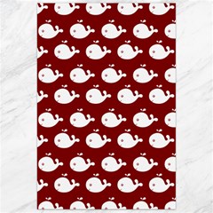 Cute Whale Illustration Pattern Canvas 24  X 36  by GardenOfOphir