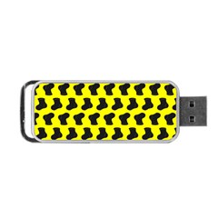 Cute Baby Socks Illustration Pattern Portable Usb Flash (two Sides) by GardenOfOphir
