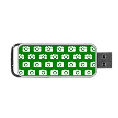 Modern Chic Vector Camera Illustration Pattern Portable Usb Flash (two Sides) by GardenOfOphir