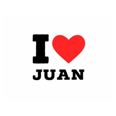 I Love Juan Two Sides Premium Plush Fleece Blanket (extra Small) by ilovewhateva