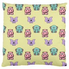 Animals-17 Large Cushion Case (two Sides)