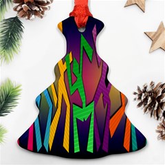 Dancing Christmas Tree Ornament (two Sides)