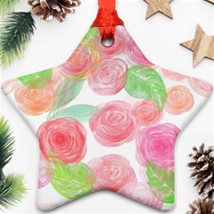 Roses-50 Star Ornament (two Sides)