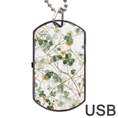 Leaves-142 Dog Tag Usb Flash (two Sides)