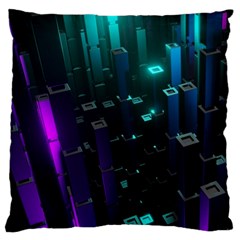 Abstract Building City 3d Large Cushion Case (one Side) by Jancukart