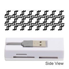 Pattern-monochrome-repeat Memory Card Reader (stick) by Semog4