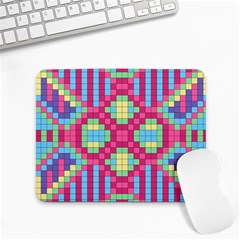 Checkerboard-squares-abstract---- Small Mousepad by Semog4