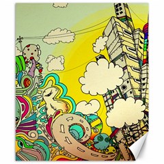 Doodle Wallpaper Artistic Surreal Canvas 8  X 10  by Salman4z