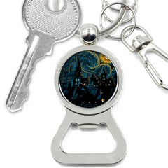 Hogwarts Castle Van Gogh Bottle Opener Key Chain by Salman4z