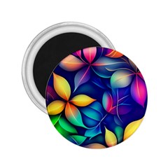 Ai Generated Artwork Leaves Nature Pattern 2 25  Magnets by Jancukart