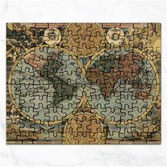Vintage World Map Rectangular Jigsaw Puzzl