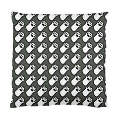Grey And White Little Paws Standard Cushion Case (two Sides) by ConteMonfrey