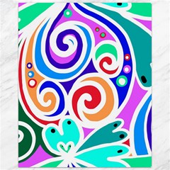 Crazy Pop Art - Doodle Circles   Canvas 16  X 20  by ConteMonfrey