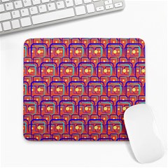Pink Yellow Neon Squares - Modern Abstract Large Mousepad by ConteMonfrey
