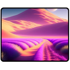 Fantasy Art Wallpaper Artwork Desktop Two Sides Fleece Blanket (medium) by Uceng
