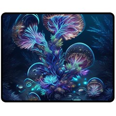 Fantasy People Mysticism Composing Fairytale Art 3 Two Sides Fleece Blanket (medium)