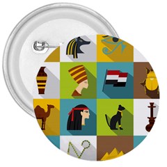 Egypt-travel-items-icons-set-flat-style 3  Buttons by Salman4z