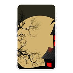 Halloween Moon Haunted House Full Moon Dead Tree Memory Card Reader (rectangular) by Ravend