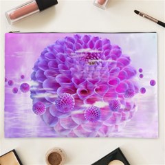 Dahlia Blossom Bloom Dahlias Fall Cosmetic Bag (xxl) by danenraven
