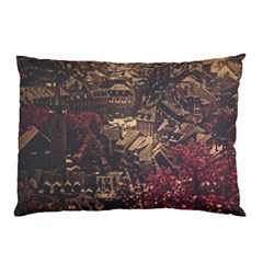 Vintage Cityscape City Retro Old Pillow Case (two Sides) by Salman4z