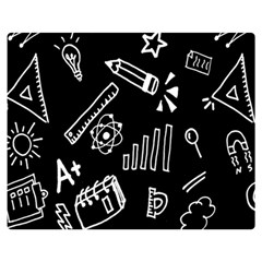 Knowledge Drawing Education Science Two Sides Premium Plush Fleece Blanket (medium) by pakminggu