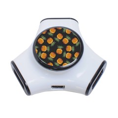 Pineapple Background Pineapple Pattern 3-port Usb Hub by pakminggu