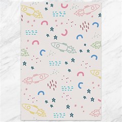 Spaceship Pattern Star Canvas 12  X 18 