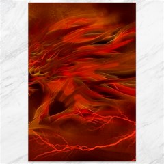 Fire Lion Flames Light Mystical Dangerous Wild Canvas 12  X 18  by Mog4mog4