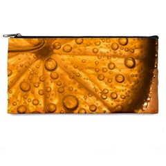 Lime Water Bubbles Macro Light Detail Background Pencil Case by Mog4mog4