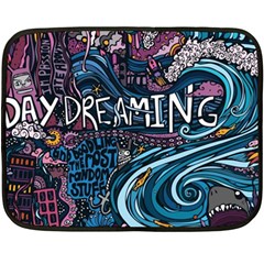 Graffiti Art Psychedelic Art Graphic Design Modern Art Fleece Blanket (mini) by 99art