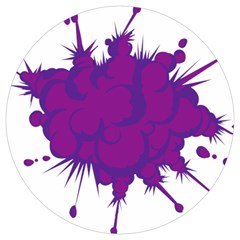 Explosion-firecracker-pyrotechnics Round Trivet